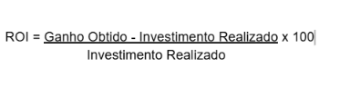 fórmula do Retorno sobre o Investimento (ROI)